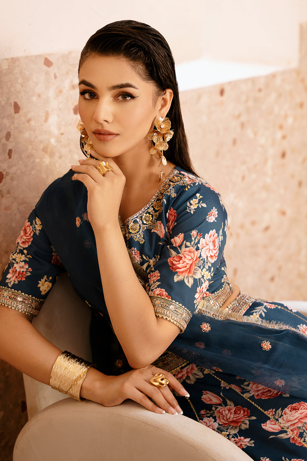 Zarposh Unstitched 3 Piece Formals Collection-Charmeuse