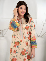 Tng By Md Stitched 3 Piece-Gul Bahar | 3 Piece | Printed | Peach