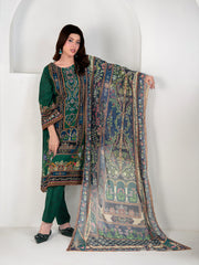 Tng By Md Stitched 3 Piece-Gulposh | 3 Piece | Printed | Green