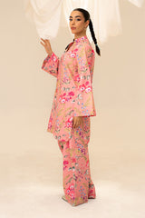 Fleur Co Ords By Sheenora Stitched 2 Piece Lawn Silk Collection'2025-PINK PARADISE