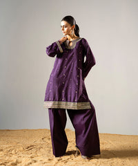 Zarqash By Kross Kulture Stitched 2PC - Raw Silk Suit Collection'2025-0001860-XSM-PLM