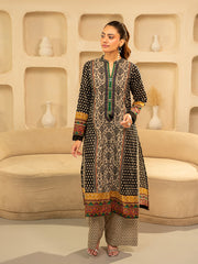TNG By MD Ikat Dot | Pure Lawn | 2 Piece | Black