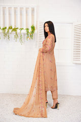 Threads & Weaves 3 Pc Embroidered Lawn Suit-L23107