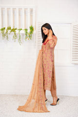 Threads & Weaves 3 Pc Embroidered Lawn Suit-L23107
