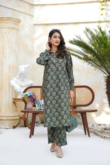 Arha Eman Stitched Winter Suit-Botanica â€“ 2 Piece Coord