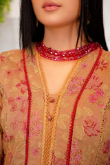 Threads & Weaves 3 Pc Embroidered Lawn Suit-L23107