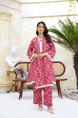 Arha Eman Stitched Winter Suit-Crimson Dusk â€“ 2 Piece Ready To Wear