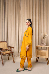 Zoya Zafar Stitched 2 Piece Cotton Collection'2025-Amber Elegance