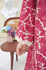 Arha Eman Stitched Winter Suit-Crimson Dusk â€“ 2 Piece Ready To Wear