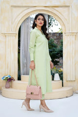 Arha Eman Stitched Winter Suit-Sage Edit â€“ 2 Piece Silk Coord