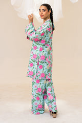 Fleur Co Ords By Sheenora Stitched 2 Piece Lawn Silk Collection'2025-HAZEL