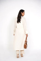 Arha Eman Stitched Winter Suit-Pearl Dust â€“ 2 piece Coord Ready to Wear