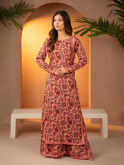 Tng By Md Stitched Collection-Sargoshi | Gharara | Pink