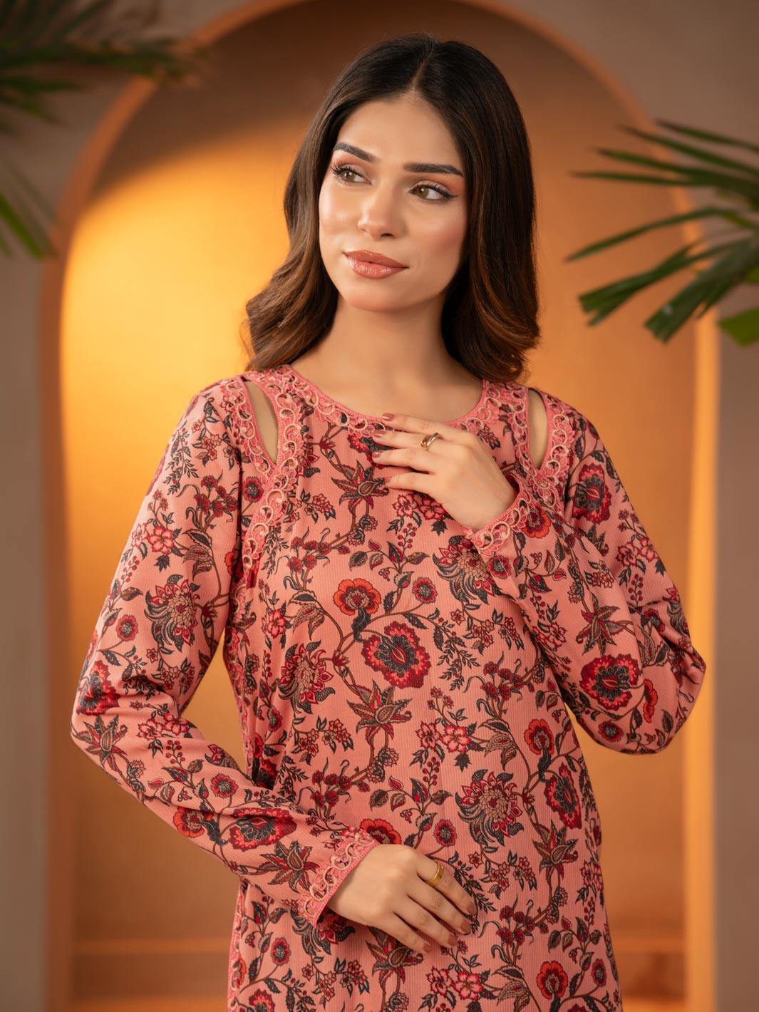 Tng By Md Stitched Collection-Sargoshi | Gharara | Pink