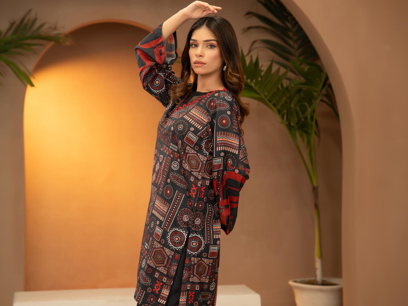 Tng By Md Stitched Collection-Gulkaar | 2 Piece | Printed