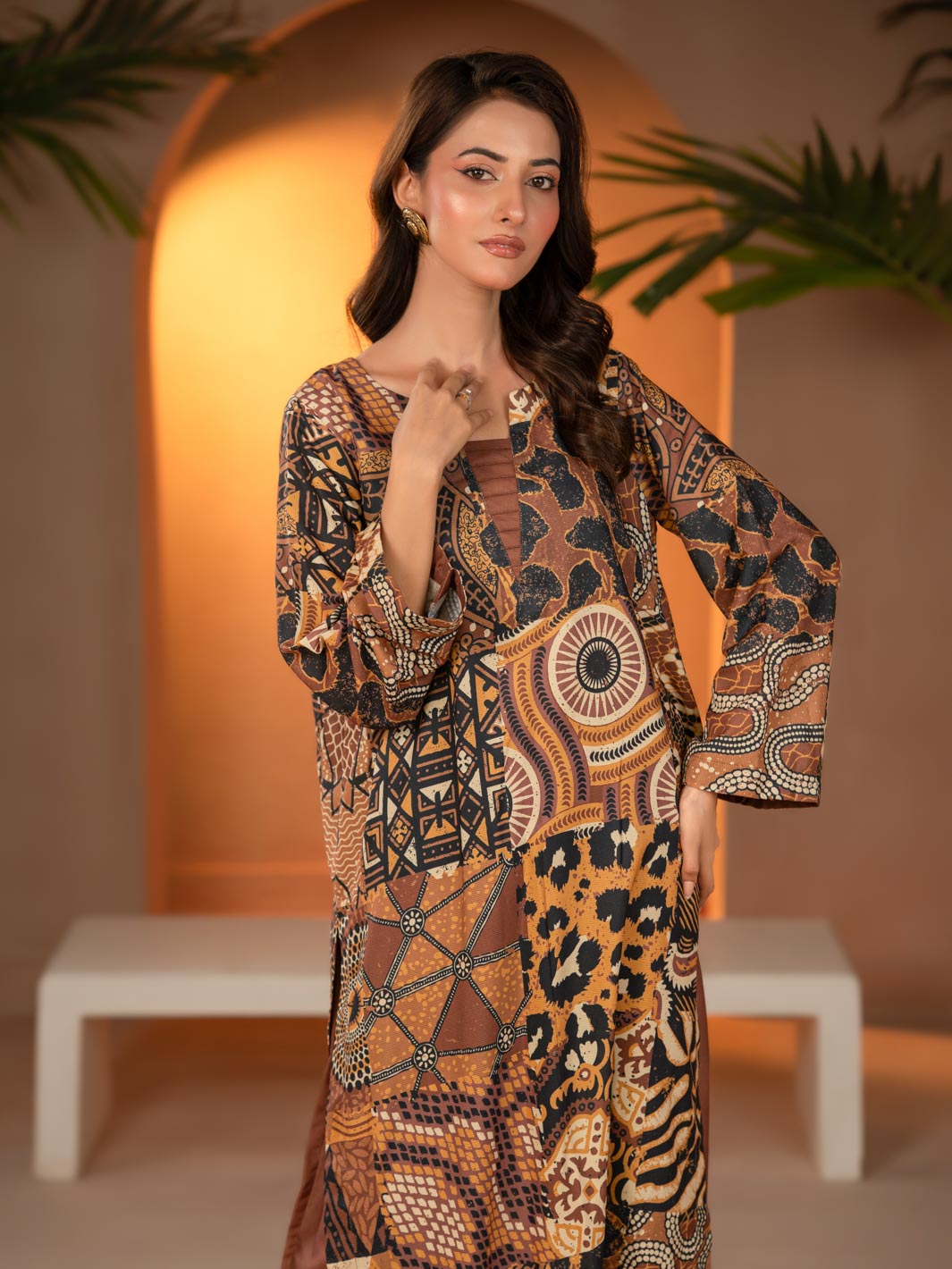 Tng By Md Stitched Collection-Shikaar | 2 Piece | Printed