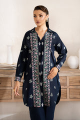 Zarposh Unstitched 2 Piece Emb Cotton Collection-Pearl
