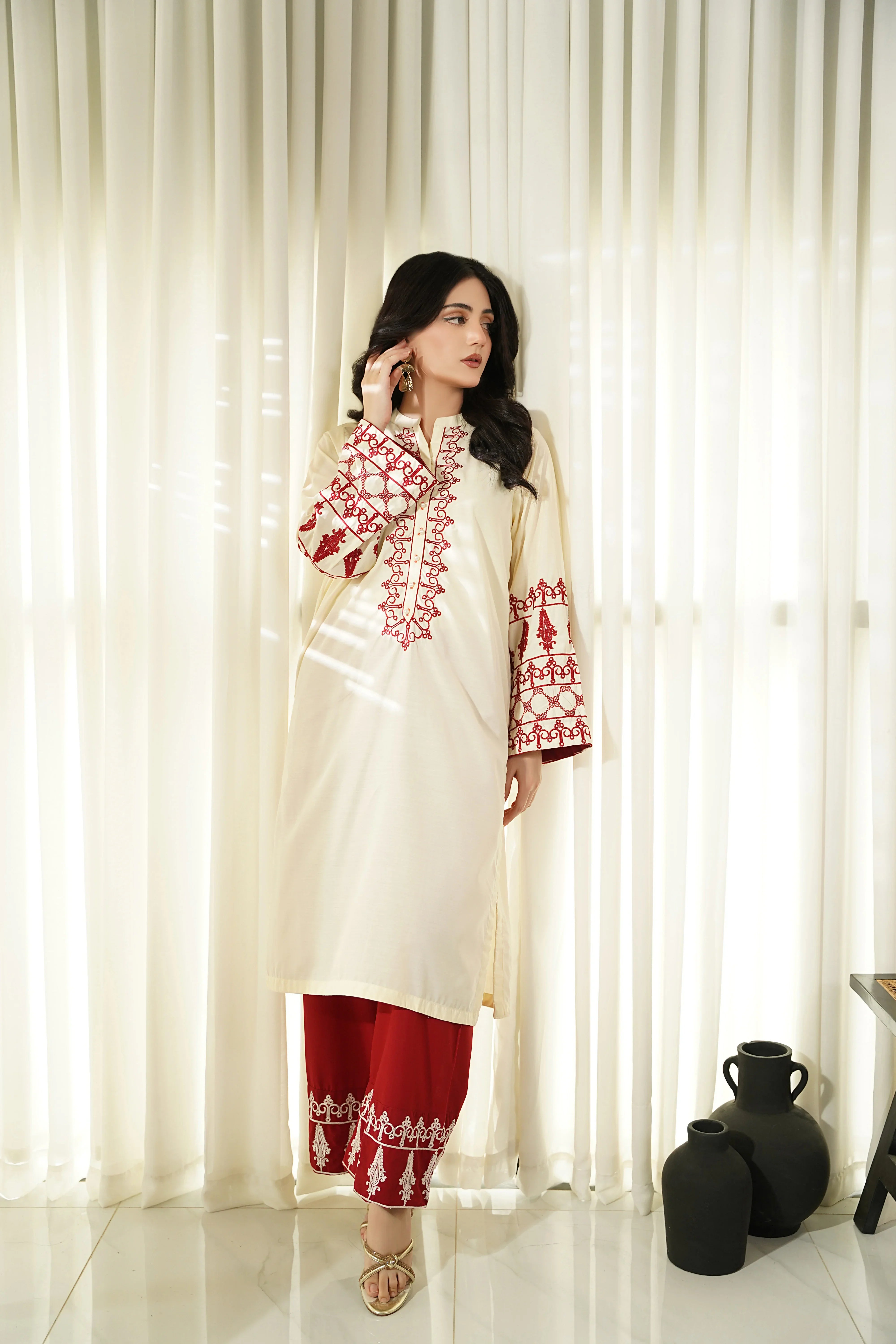 Dhaga Stitched 2 Piece Co Ords Summer Collection'2025-Regal Mosaic