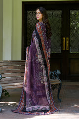 Meerak 3 Piece Emb Khaddar Suit-Eden
