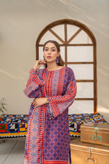 Saqafat By Abeera Exclusive Stitched Poly Lawn Suit-SQ-03