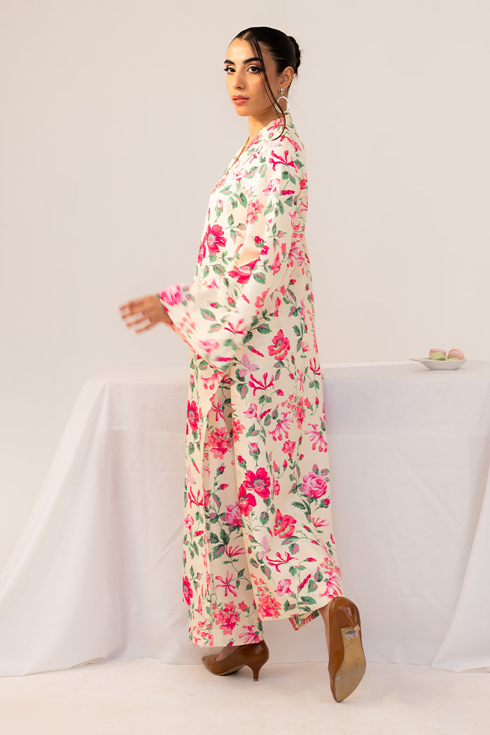 Fleur Co Ords By Sheenora Stitched 2 Piece Lawn Silk Collection'2025-CRIMSON