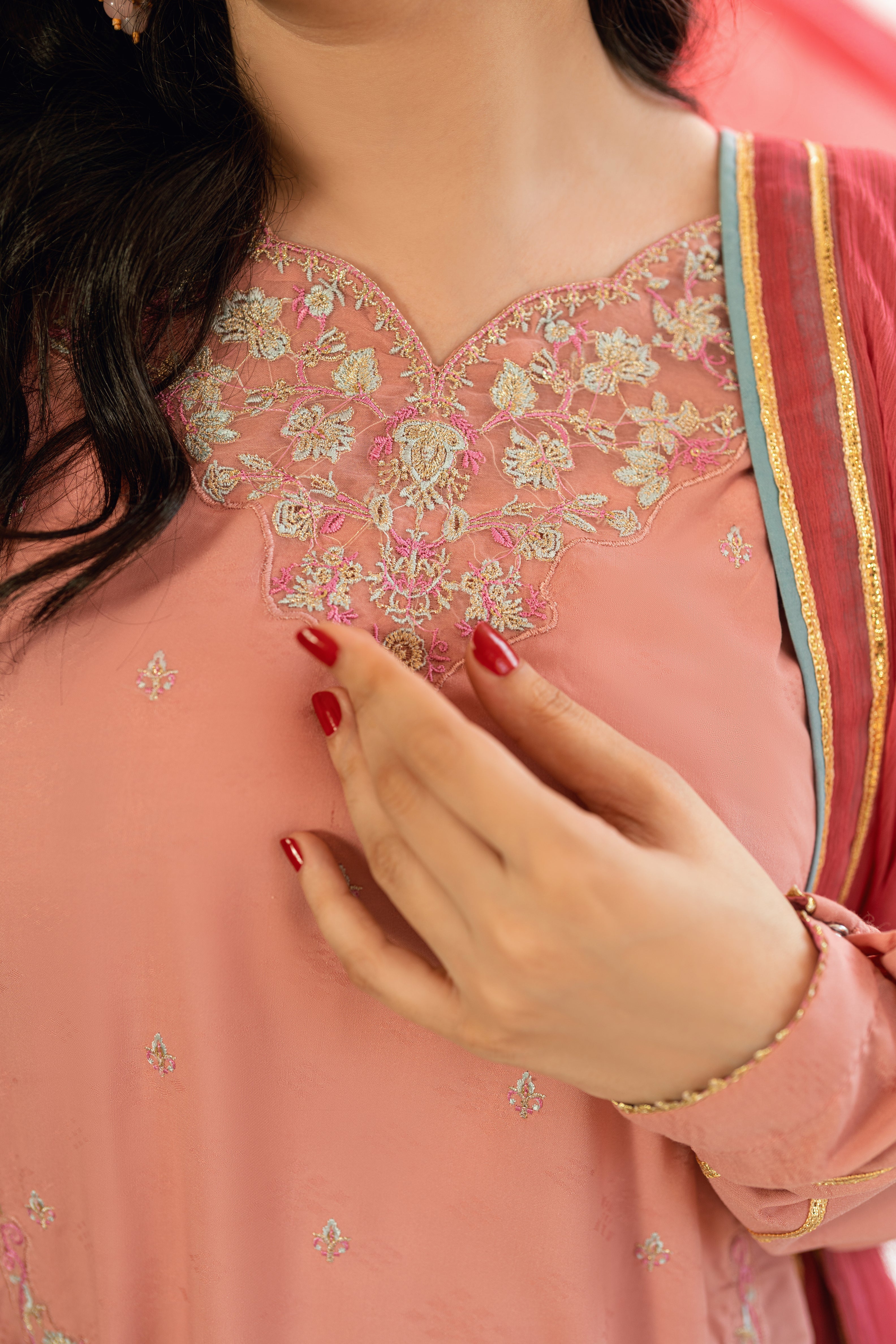 Baat Pakki Omal by Komal Stitched 3 Piece Dobby Collection'2025-Ayla