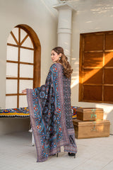 Saqafat By Abeera Exclusive Stitched Poly Lawn Suit-SQ-01