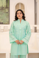 Sada Bahar By Abeera Stitched 2 Piece Emb Premium Cotton Suit-SB-01