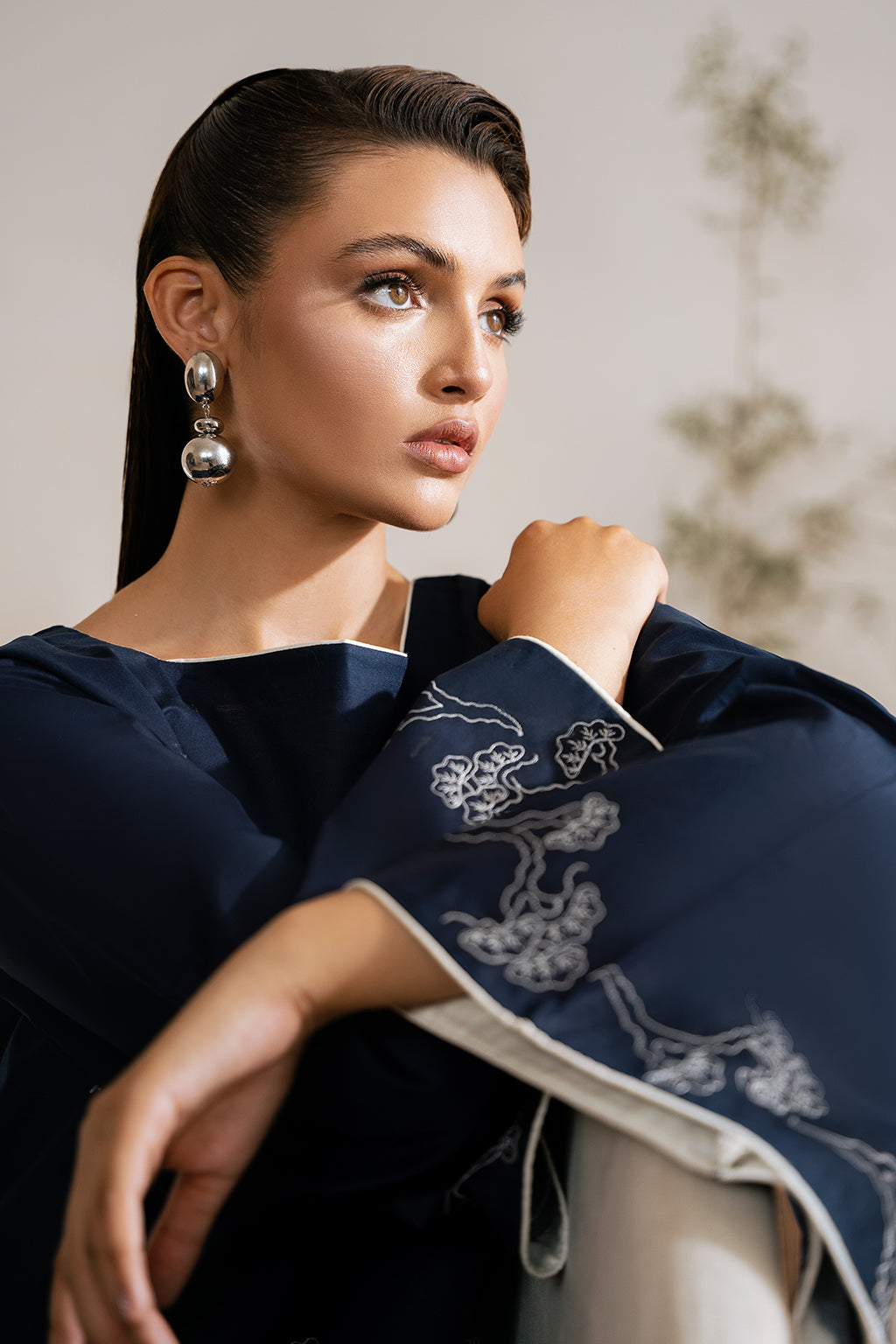 Zarposh Unstitched 2 Piece Emb Cotton Collection-Opal