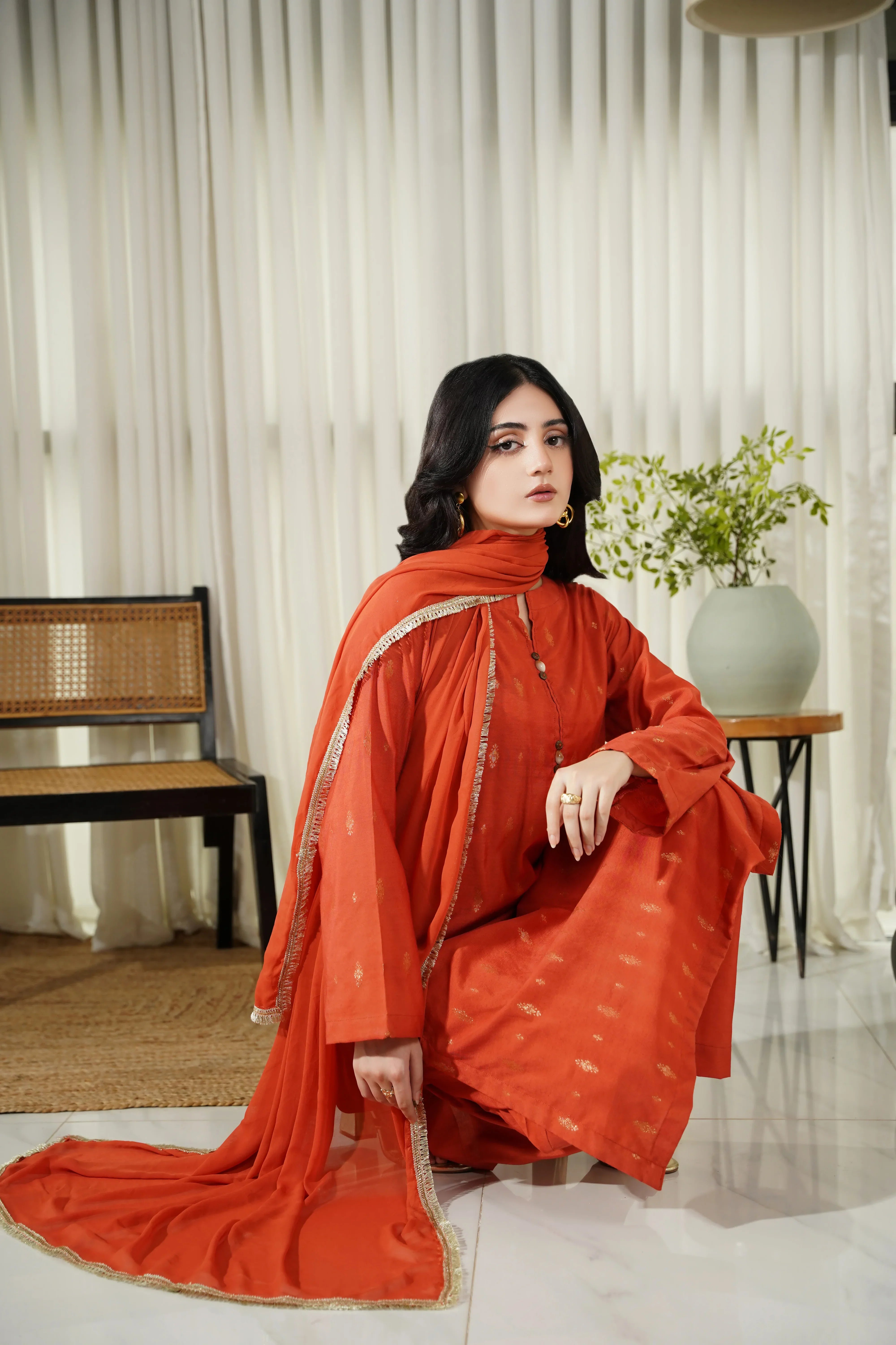 Dhaga Stitched 3 Piece Summer Collection'2025-Mina