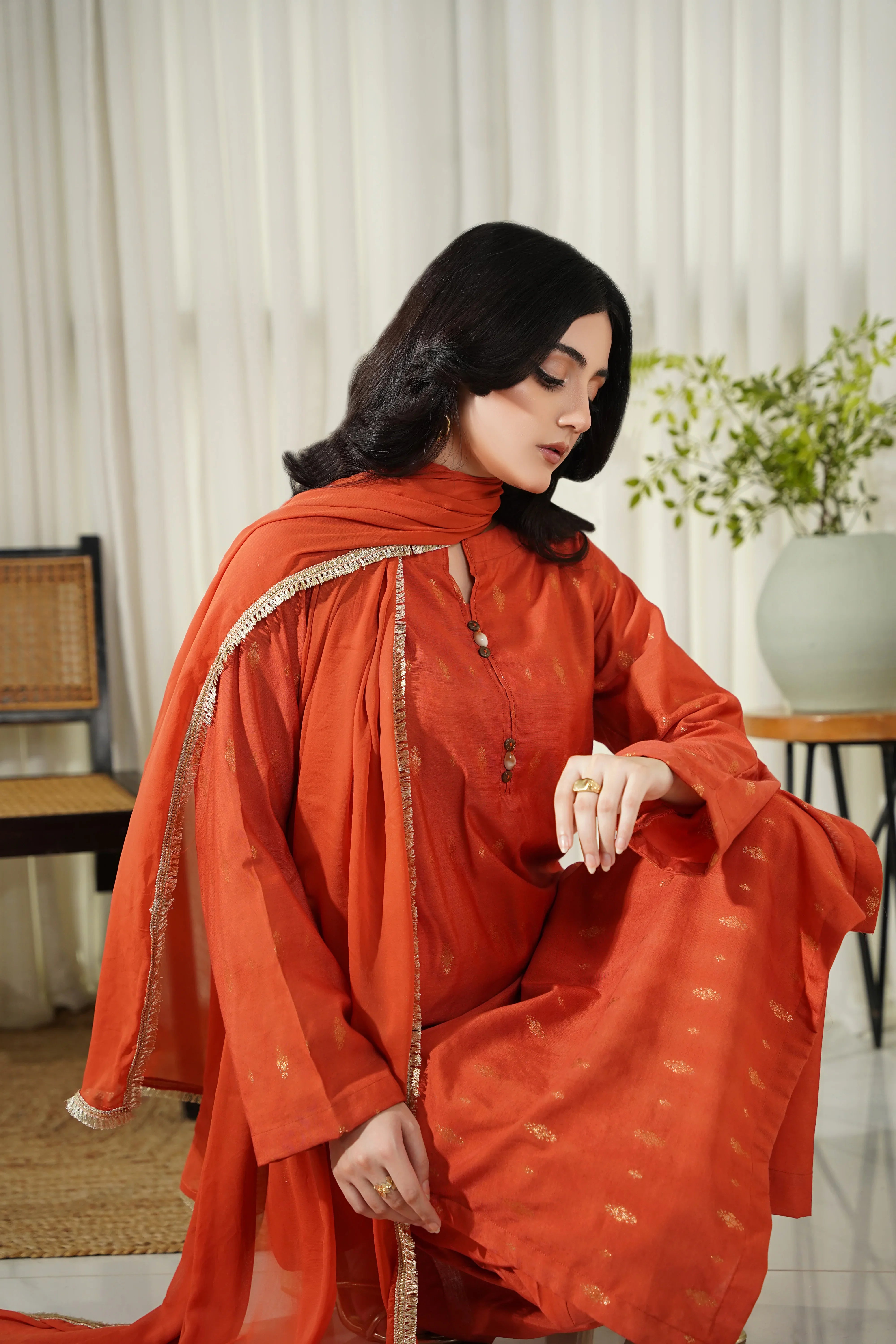 Dhaga Stitched 3 Piece Summer Collection'2025-Mina