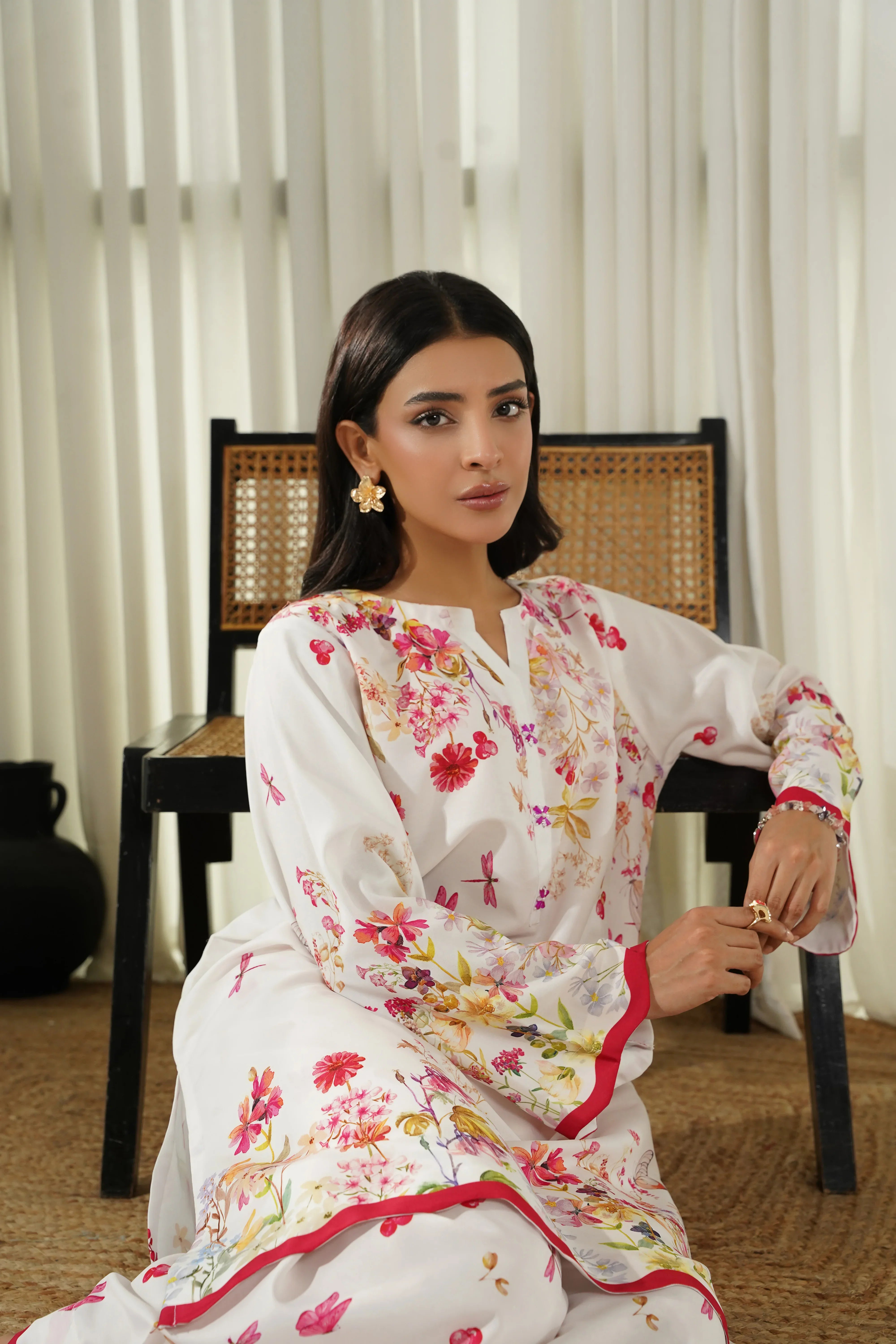Dhaga Stitched 2 Piece Poly Cambric Collection'2025-Fiora