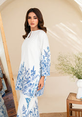 Amal Stitched 2 Piece Summer Cambric Collection-Ocean Breeze