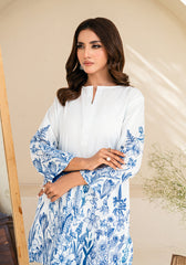 Amal Stitched 2 Piece Summer Cambric Collection-Ocean Breeze