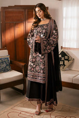 Meeru By Sheenora Stitched 3 Piece Formals Collection-MIDNIGHT LUXE