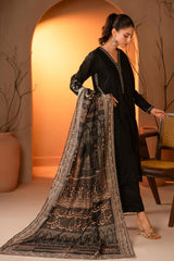 Tng By Md Odhni Collection-Taj Mahal odhni (Black)
