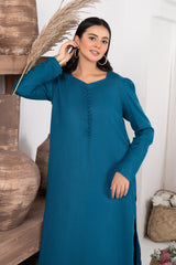 Tiraz Stitched 2 Piece Winter Suit-Firuzeh