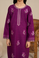 Khayat Stitched Co Ords Cambric Winter Kids Collection'2025-Plumora - Winter