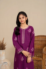 Khayat Stitched Co Ords Cambric Winter Kids Collection'2025-Plumora - Winter