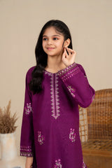 Khayat Stitched Co Ords Cambric Winter Kids Collection'2025-Plumora - Winter