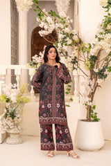 Zar E Gul By Abeera Stitched 2 Piece Poly Lawn Suit-ZG-05