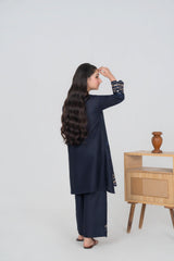 Khayat Stitched Co Ords Summer Lawn Cotton Suit-Navira