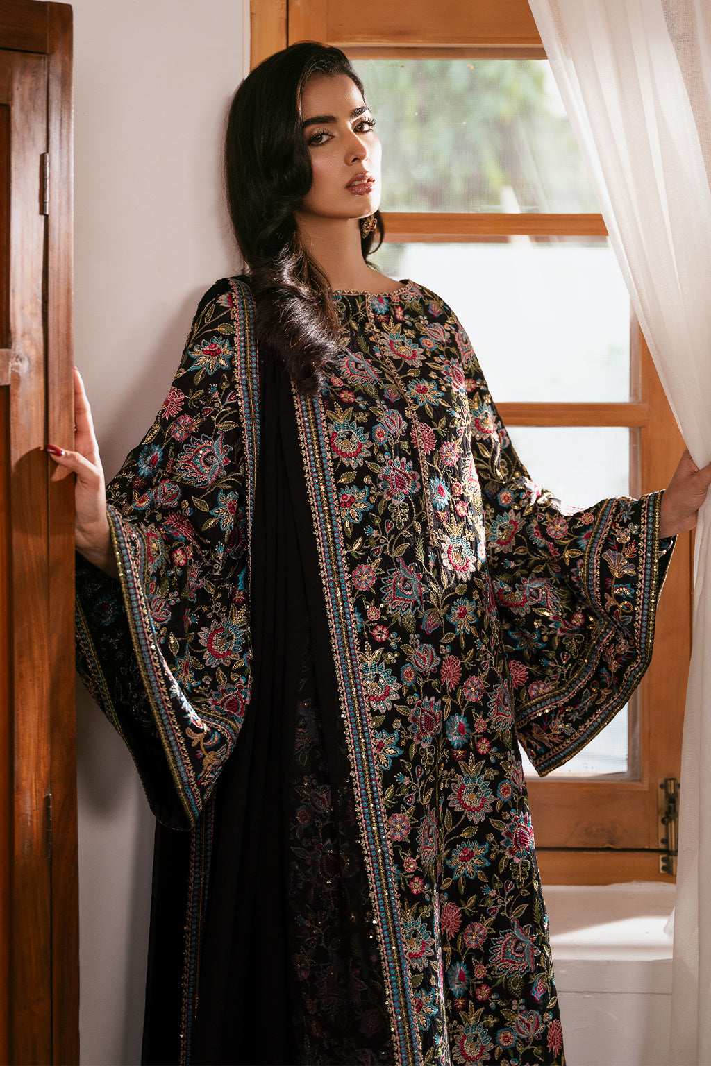 Meeru By Sheenora Stitched 3 Piece Formals Collection-MIDNIGHT ELEGANCE