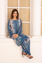 Zar E Gul By Abeera Stitched 2 Piece Poly Lawn Suit-ZG-07