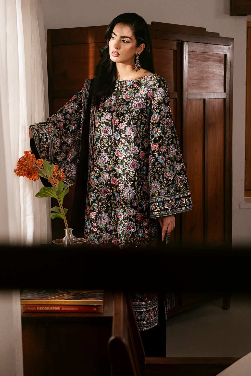 Meeru By Sheenora Stitched 3 Piece Formals Collection-MIDNIGHT ELEGANCE