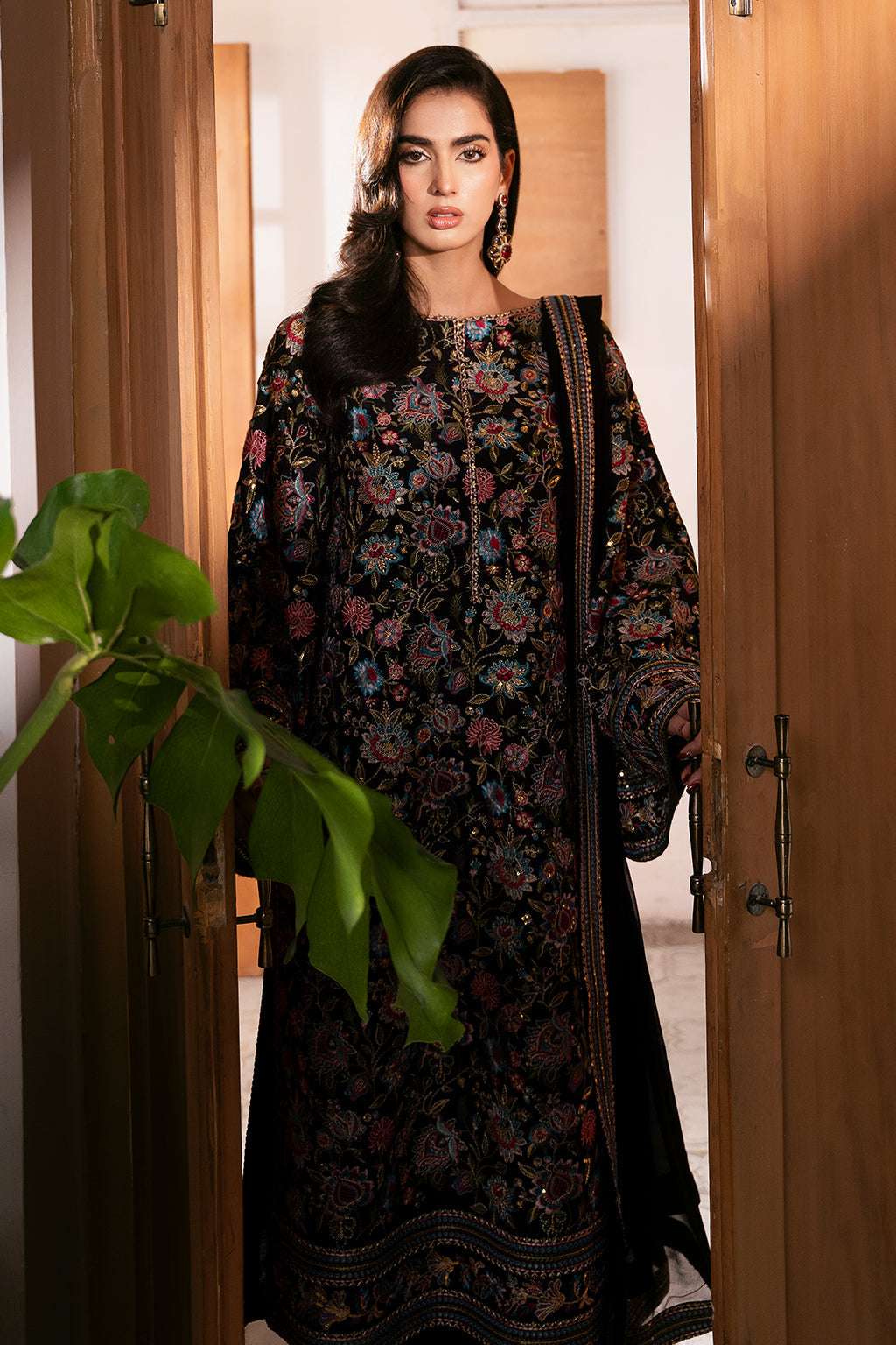 Meeru By Sheenora Stitched 3 Piece Formals Collection-MIDNIGHT ELEGANCE