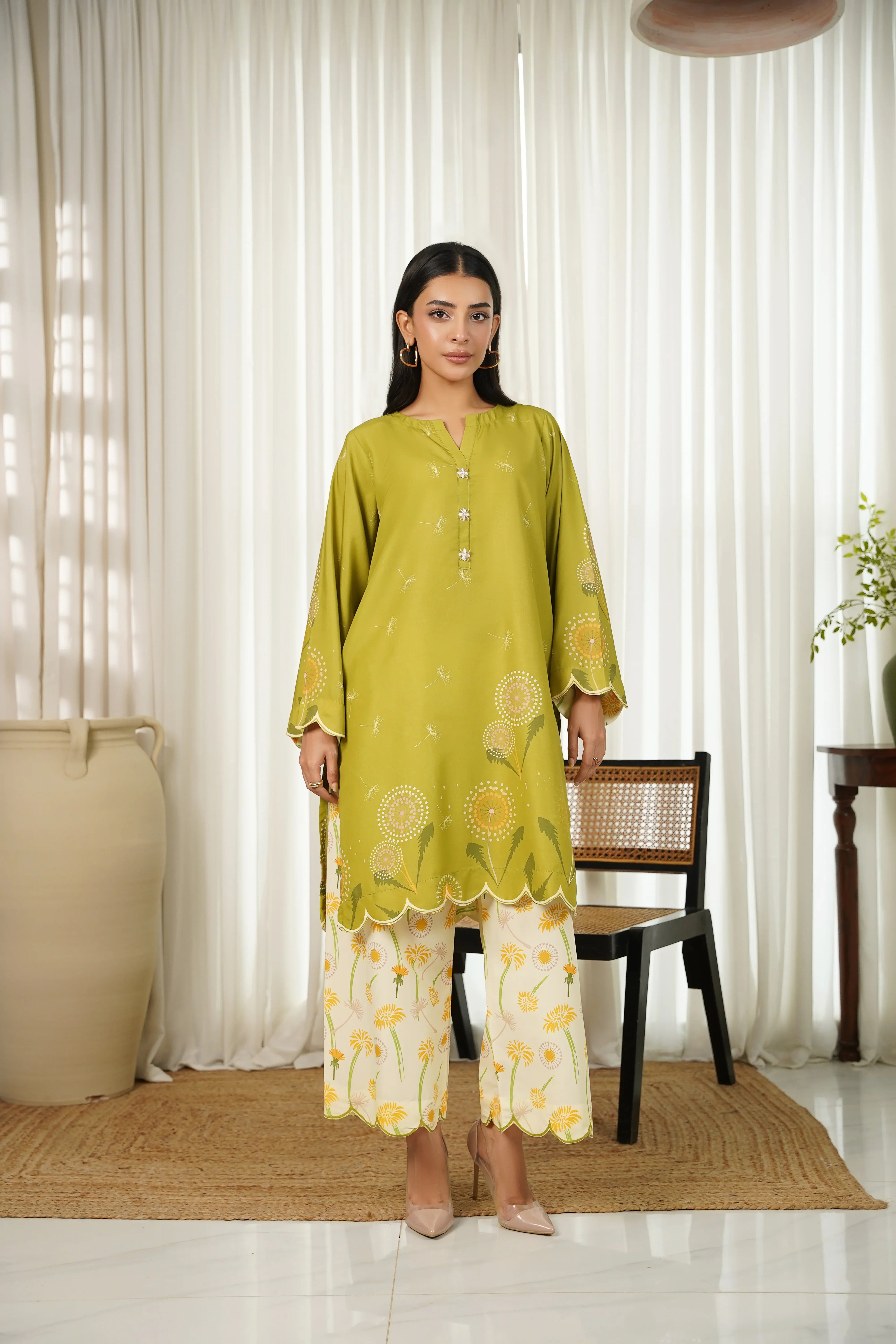 Dhaga Stitched 2 Piece Poly Cambric Collection'2025-Juniper
