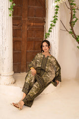 Zar E Gul By Abeera Stitched 2 Piece Poly Lawn Collection'2025-ZG-09
