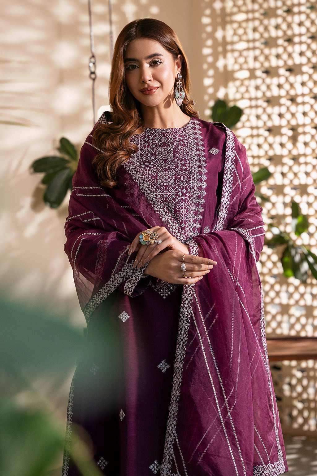 Meeru By Sheenora Stitched 3 Piece Formals Collection-CHENILLE