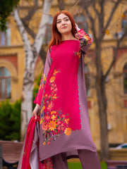 TNG By MD Stitched 3 Piece Printed Silk Collection-Arwaa